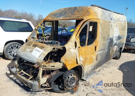 2019 Ram Promaster 2500 High Roof 159 Wb from USA, damaged, VIN 3C6TRVDG2KE535503